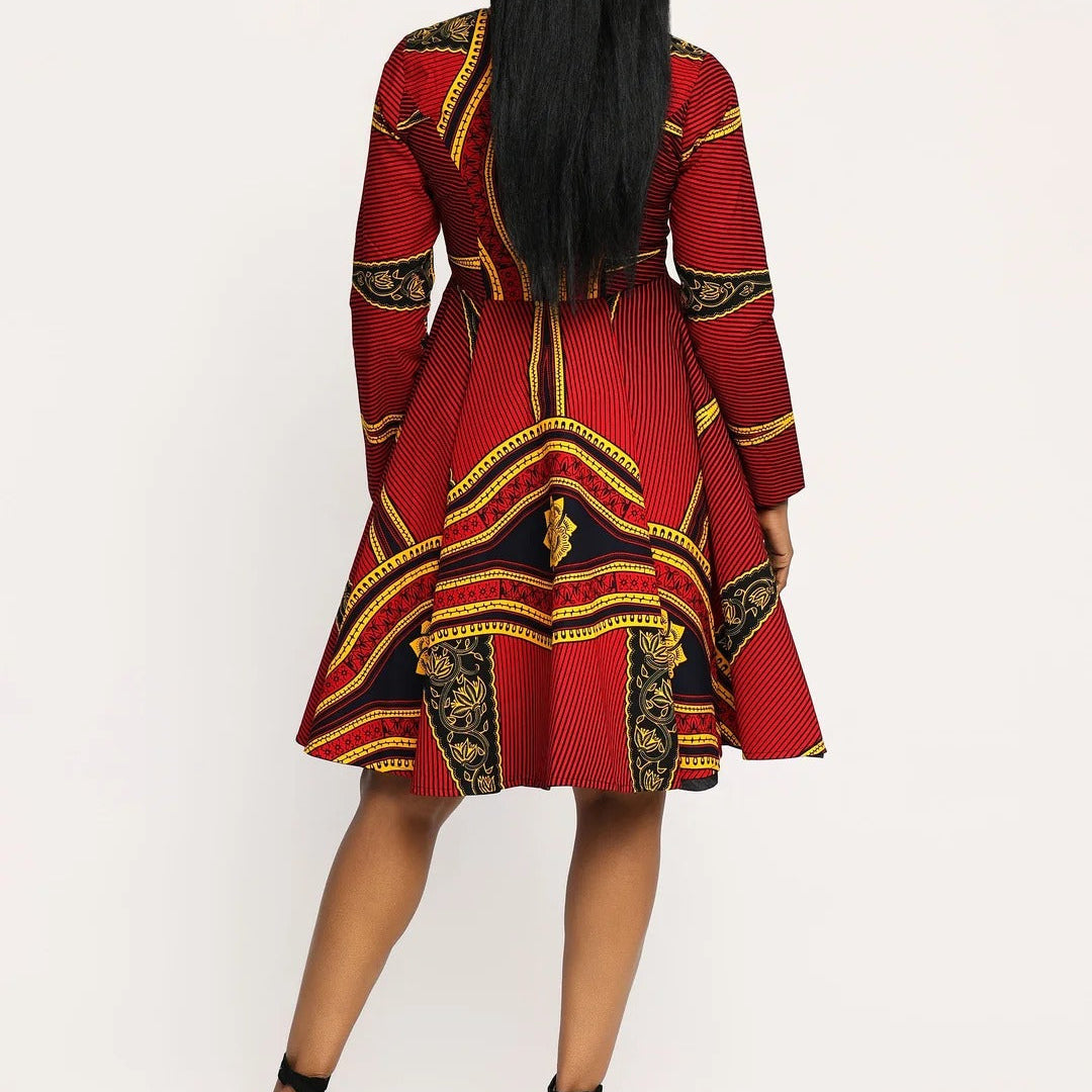 African Print Jacket Dress
