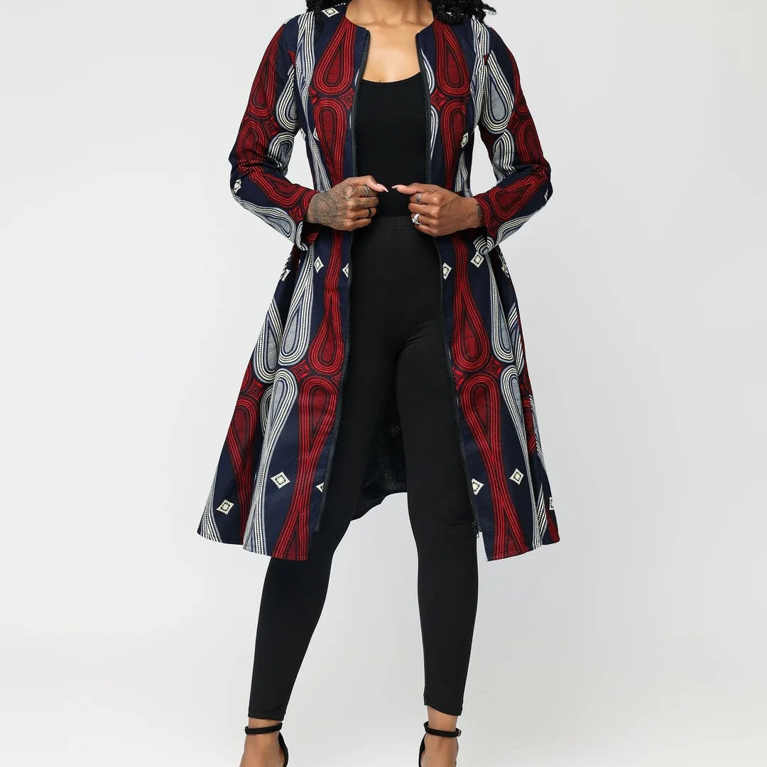 Print  A-Line Midi Dress