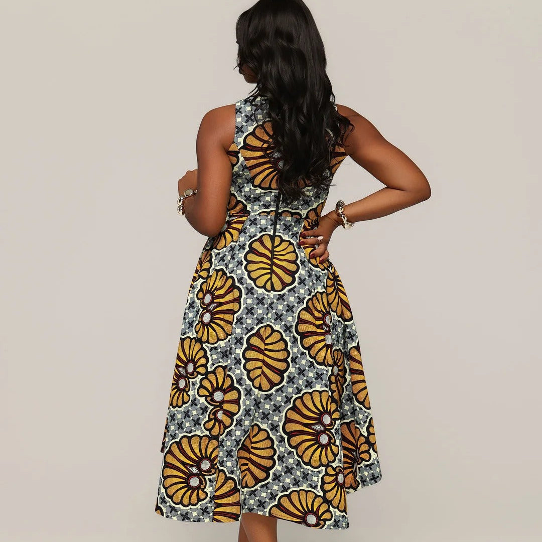 Sleeveless Flare Dress